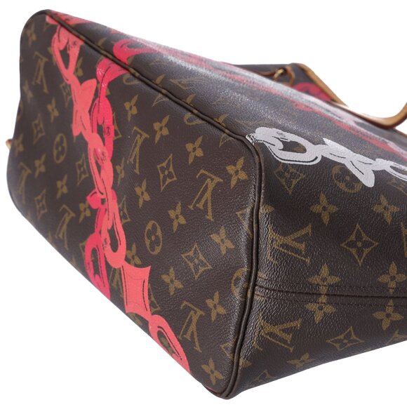 Louis Vuitton Neverfull MM Monogram Bay Rose Ballerine Poppy Pink + Pouch - Picture 9 of 12